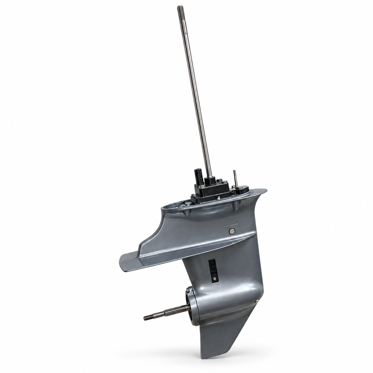 Outboard lower unit with full driveshaft and propeller shaft
